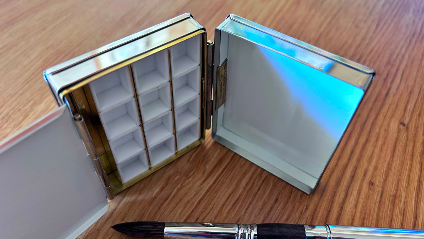 Silver brass sketcher box