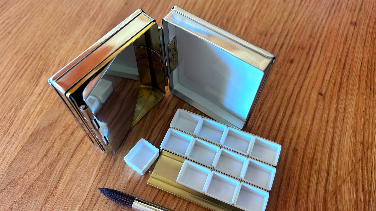 Silver brass sketcher box