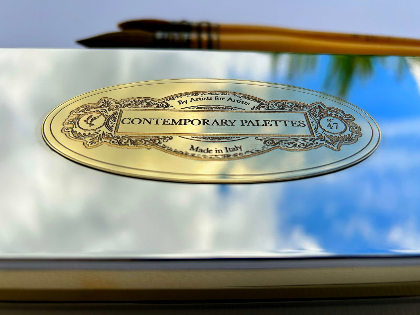 Plein Air Brass Paint Box in two different tones