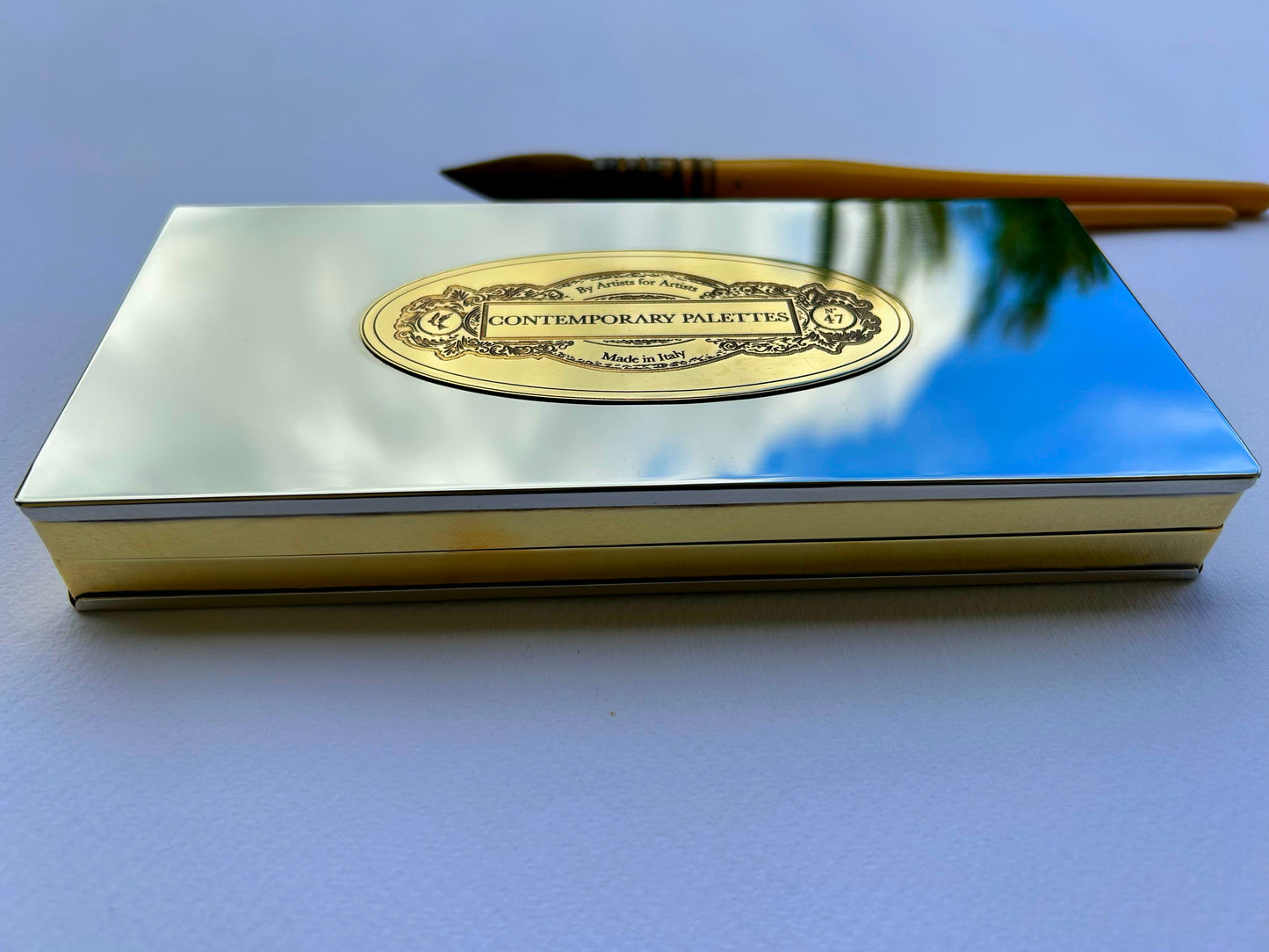 Plein Air Brass Paint Box in two different tones