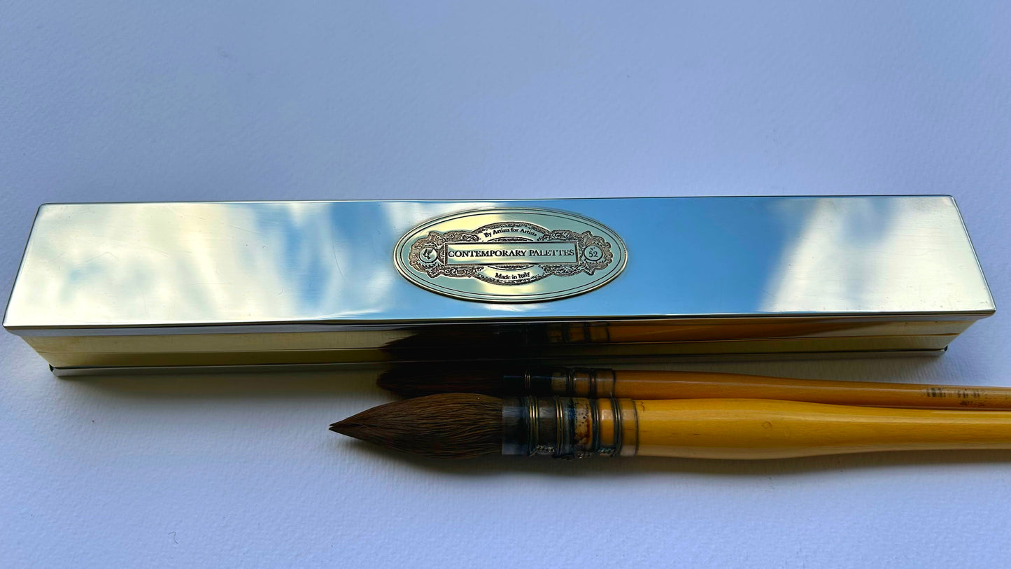 Silver Brass Travel Box