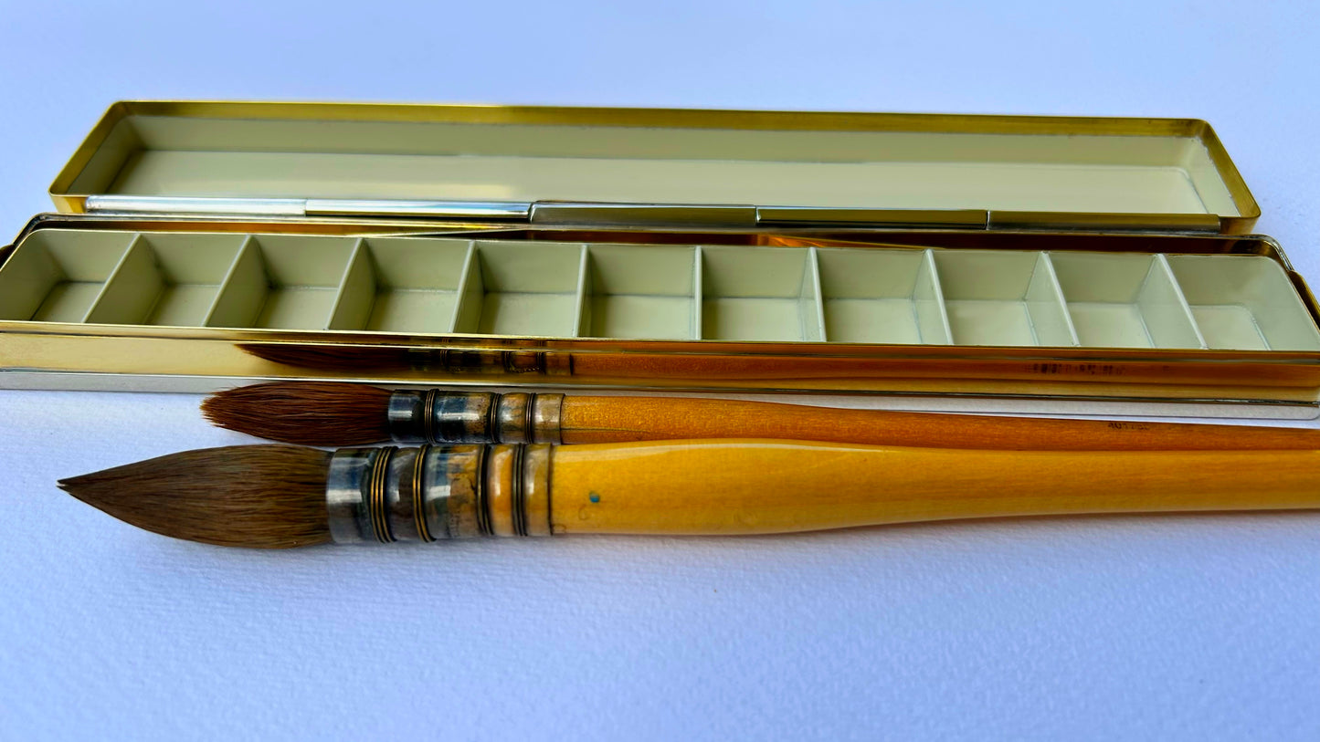 Silver Brass Travel Box
