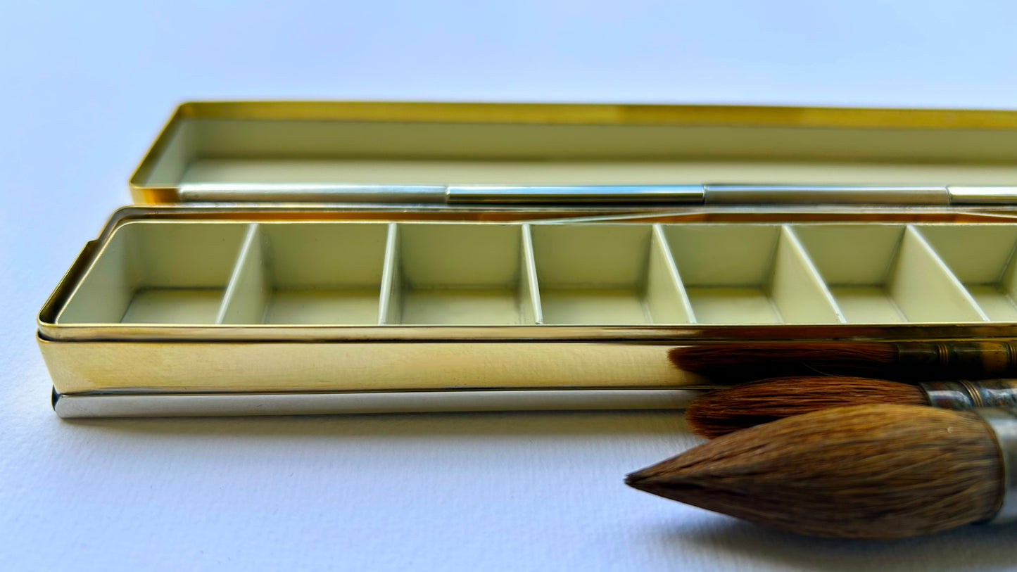 Silver Brass Travel Box
