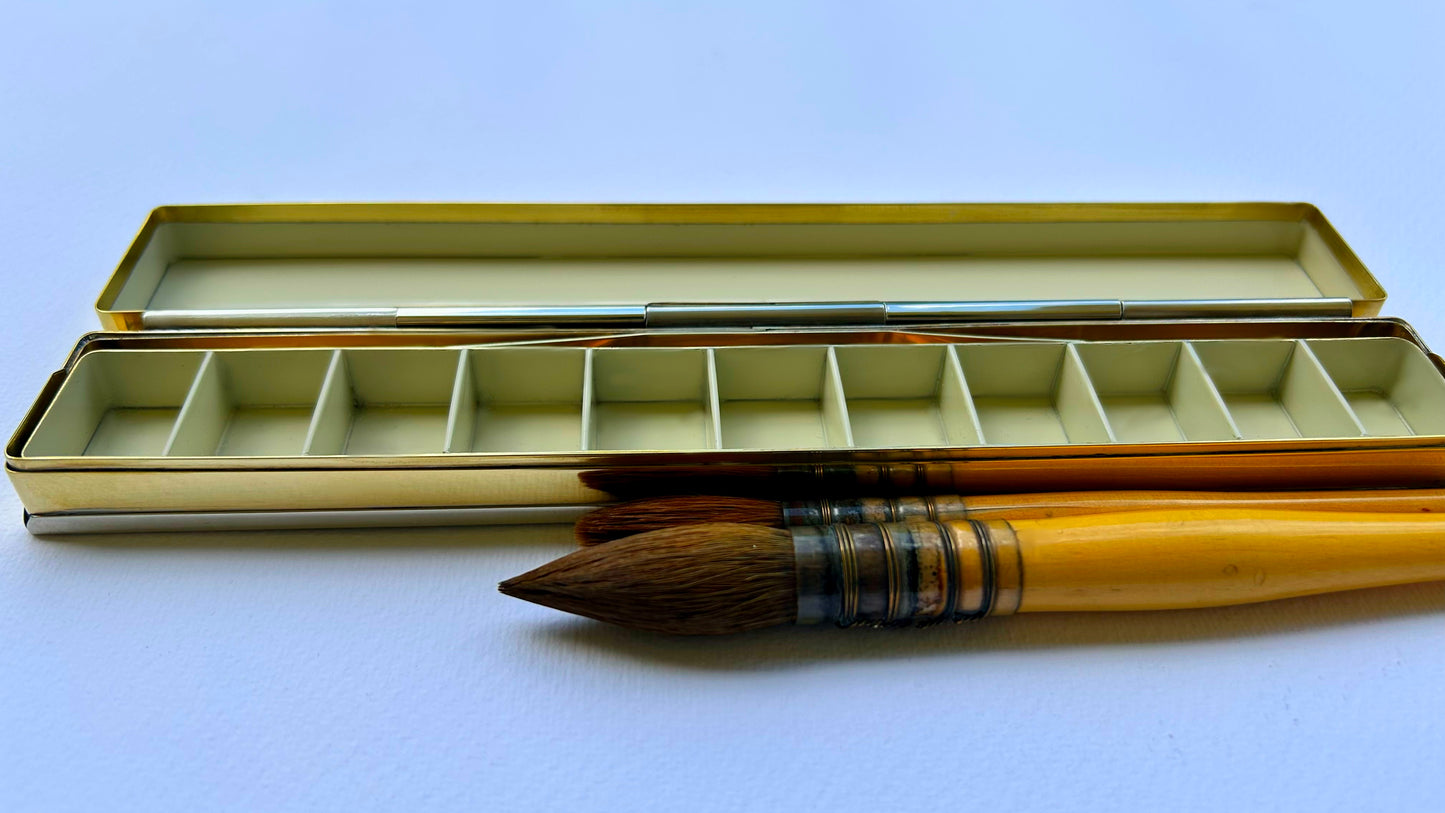 Silver Brass Travel Box