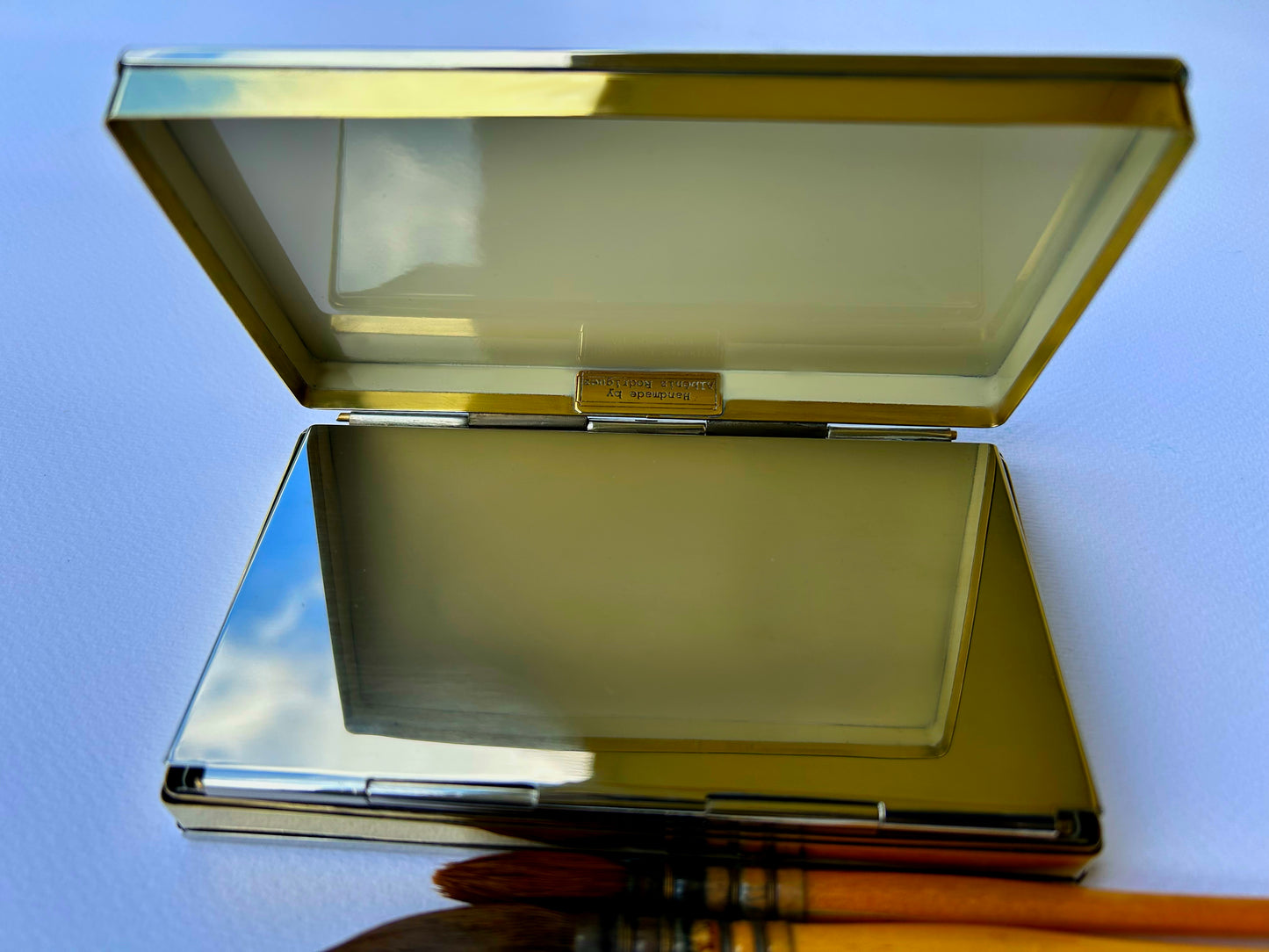 Silver Brass Paint Box