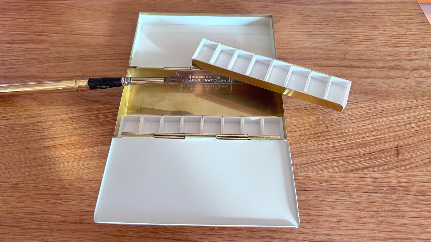 Brass paint box