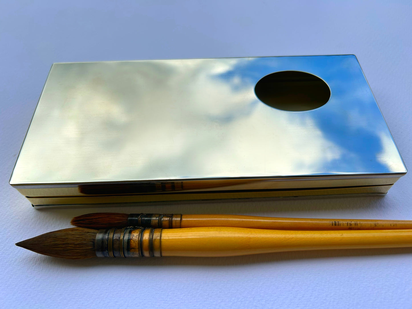 Plein Air Brass Paint Box in two different tones