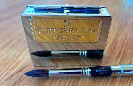 Silver brass sketcher box