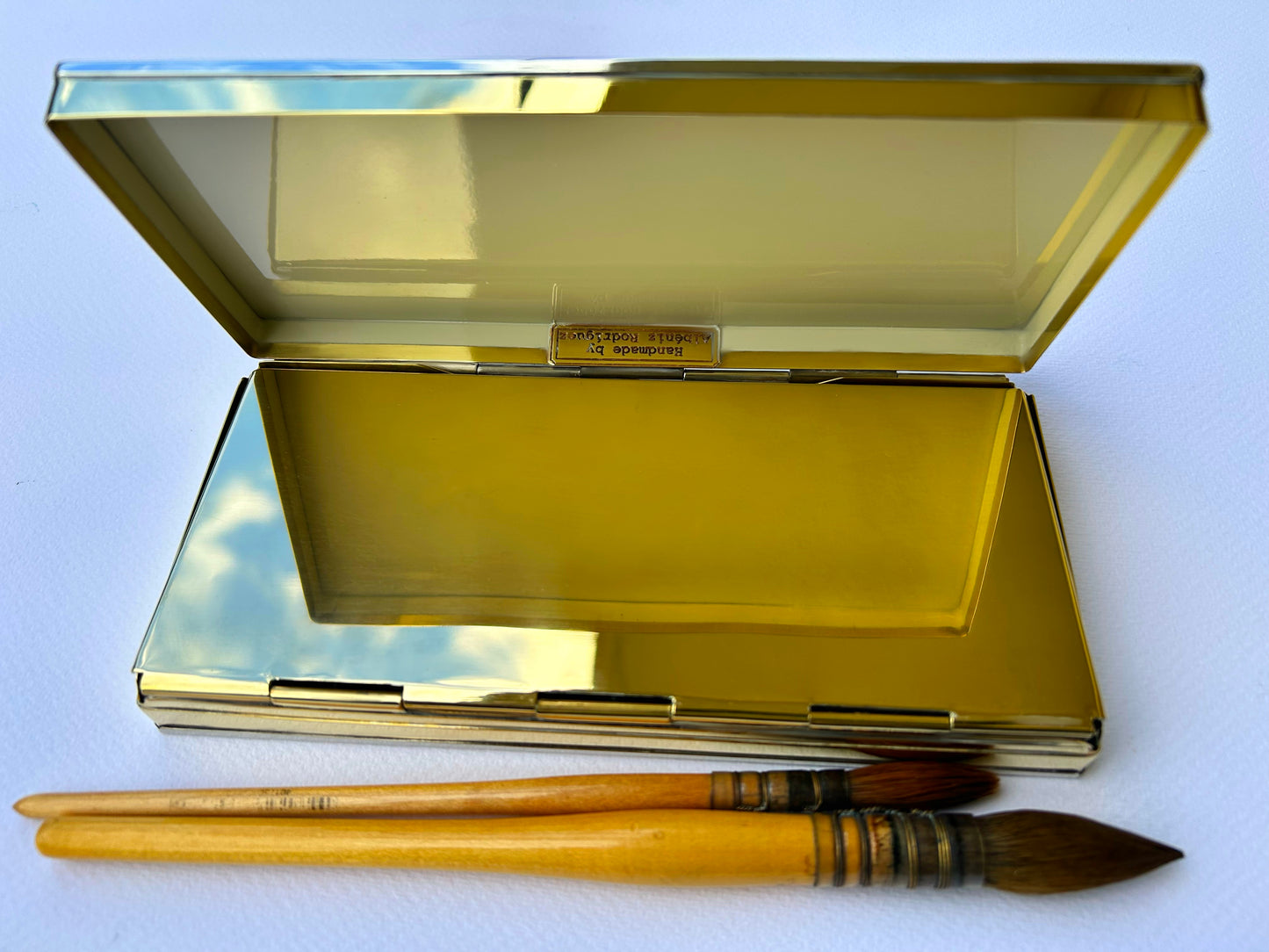 Plein Air Brass Paint Box in two different tones
