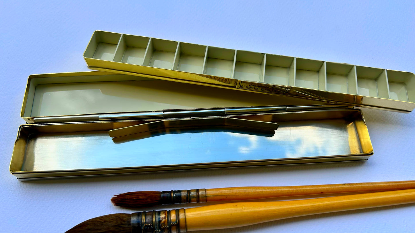 Silver Brass Travel Box