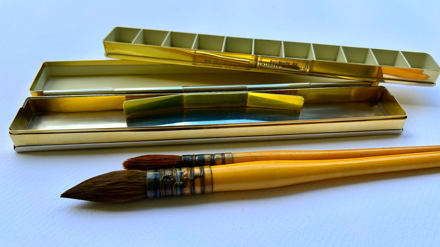 Silver Brass Travel Box