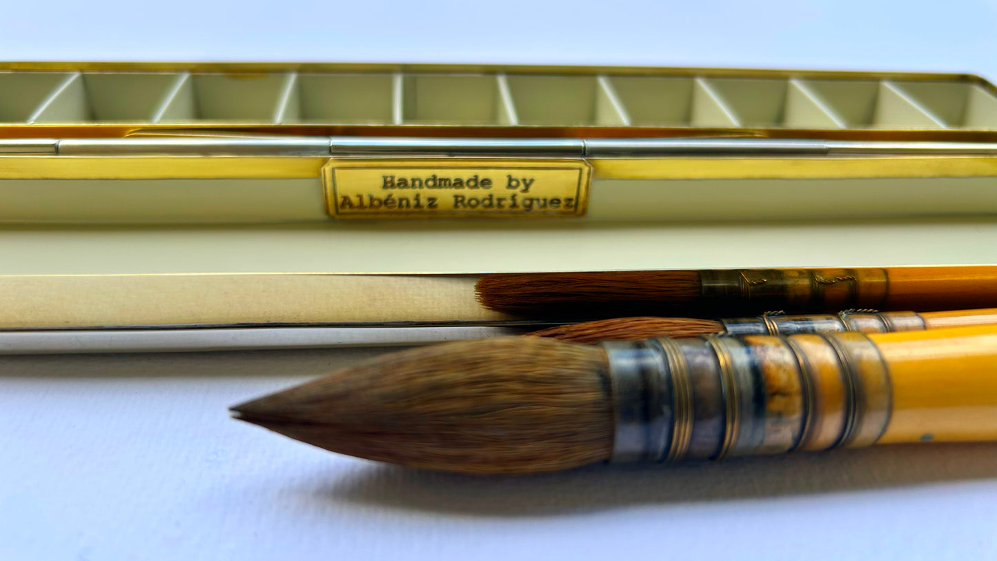 Silver Brass Travel Box