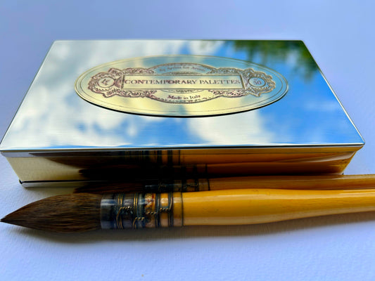 Silver Brass Paint Box
