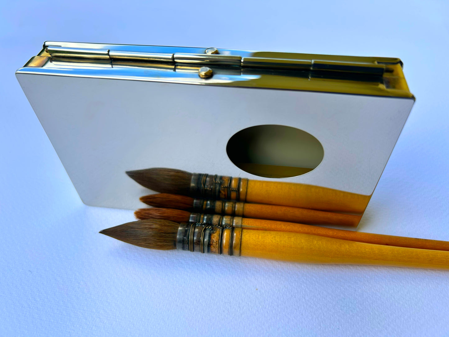 Silver Brass Paint Box
